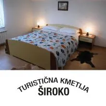 Mini dopust na kmetiji Široko v dvoje, Turistična kmetija Široko, Most na Soči (Vrednostni bon, izvajalec storitev: BEVK ALJAŽ, Nosilec dopol. dej. na kmetiji)