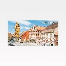 Magnet izbočen, 9x4.5 cm, aluminij, SLO Maribor