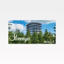 Magnet izbočen, 9x4.5 cm, aluminij, SLO Rogla