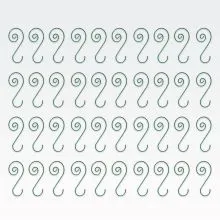 Kavlji za božične okraske, zeleni, 40/1, 15g