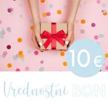 Vrednostni darilni bon Hiša daril - 10 EUR (Vrednostni bon, izvajalec storitev: HIŠA DARIL d.o.o.)