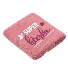 Brisača Super hčerka, rosegold, 100% bombaž