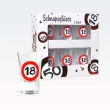 Kozarci za žganje prometni znak 18, 6/1, 25ml, 7cm