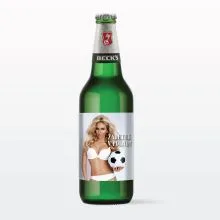 Pivo ženska - Zadetek v polno! - za moške, pivo Beck's