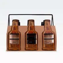 Kopalni set, MEN'S COLLECTION, za moške, 6/1, (100ml gel za tuširanje, 100ml balzam po britju, 100ml krema za roke, 100ml gel za umivanje obraza, 100ml losjon za obraz, 100ml šampon za lase) z vonjem Birch & Cedar, v kovinski košari