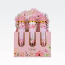 Kopalni set, BLOSSOM, 3/1, (60ml gel za tuširanje, 60ml kopalno olje, 80g kopalna sol), z vonjem jasmin/breskev v darilni embalaži