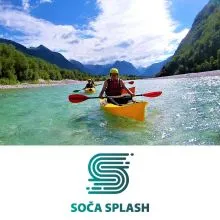 Spust z odprtim kajakom z vodnikom na reki Soci za 1 osebo, Soca Splash, Bovec (Vrednostni bon, izvajalec storitev: LIKONA D.O.O.)