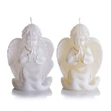 Sveča angel, 140mm, bel