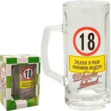 Vrč za pivo 0,5l 18 let Na zdravje