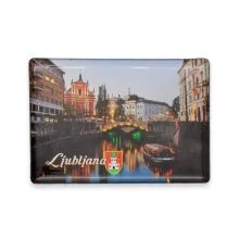 Magnet epoxi, Ljubljana, noč, 8x5 cm
