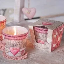 Sveča dišeča v steklu, Sweet Home, 115 g, sort.