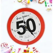 Ura stenska prometni znak 50, 33cm