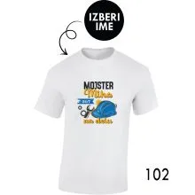 Moška personalizirana majica – Mojster x na delu