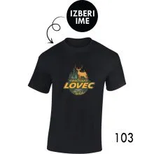 Moška personalizirana majica – Neustrašljivi lovec x