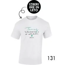 Moška personalizirana majica – Vzgojitelj x s srcem