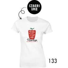 Ženska personalizirana majica -  Hvala, ker pomagate vzgojiteljica x