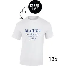 Moška personalizirana majica – X učitelj, ki spreminja svet
