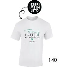 Moška personalizirana majica – Učitelj x s srcem