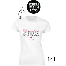 Ženska personalizirana majica – Učiteljica x s srcem