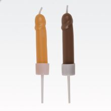 Svečke za torto, penis, 6/1, 5g, 6x1cm, sort.
