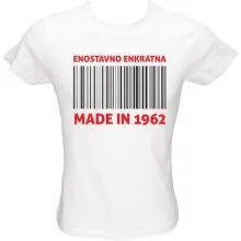 Majica ženska (telirana)-Enostavno enkratna (1962) XL-bela