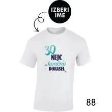 Moška personalizirana majica – 30 x končno dorasel