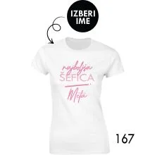 Ženska personalizirana majica – Najboljša šefica x