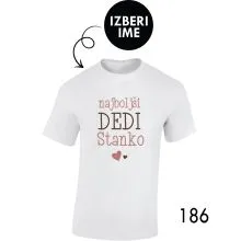 Moška personalizirana majica – Najboljši dedi x