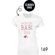 Ženska personalizirana majica – Najboljša babi x