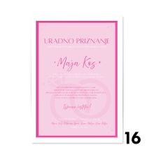 Personalizirana diploma ob dekliščini