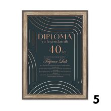 Personalizirana diploma za jubilej - 40.rojstni dan