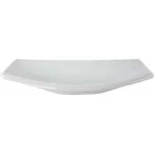 Servirna skleda podolgovata bela, 33x13x6cm, porcelan