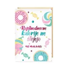 Voščilnica, rojstni dan, Rojstnodnevne kalorije ne štejejo, sladkarije, bela