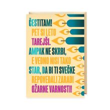 Voščilnica šaljiva, rojstni dan, moški, Čestitam! Spet si leto starejši…