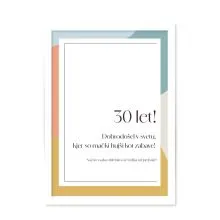 Diploma za 30 let v okvirju, 33x24cm
