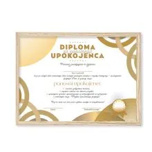Diploma za POPOLNEGA UPOKOJENCA, 23x33.5cm