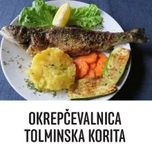 Postrv na žaru s štokanjem za 2 osebi, Okrepčevalnica Tolminska korita, Zatolmin (Vrednostni bon, izvajalec storitev: OKREPCEVALNICA TOLMINSKA KORITA D.O.O.)