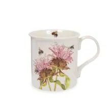 Lonček čebele in cvetovi, kitajski porcelan, 8cm, v darilni embalaži