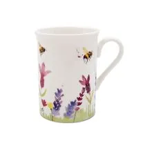 Lonček sivka in čebele, kitajski porcelan, 9.5cm, v darilni embalaži