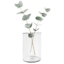 Vaza steklena, 20 cm, sort.