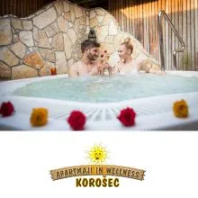 Dvourno razvajanje za dve osebi v vip wellnessu Korošec, Mozirje (Vrednostni bon, izvajalec storitev: Urška Reberčnik s.p., Wellness center Korošec)