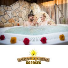 Dvourno razvajanje za dve osebi v vip wellnessu Korošec, Mozirje (Vrednostni bon, izvajalec storitev: Urška Reberčnik s.p., Wellness center Korošec)