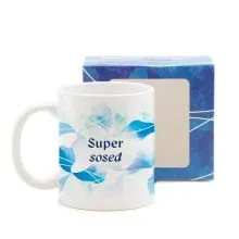 Skodelica, Zanj, Super sosed, 330ml, v darilni embalaži