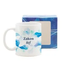 Skodelica, Zanj, Zakon šef, 330ml, v darilni embalaži