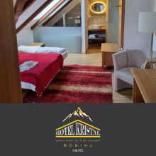 Romantična nočitev v suiti Hotela Kristal za 2 osebi, Bohinj (Vrednostni bon, izvajalec storitev: KRISTAL - BOHINJ, d.o.o.)