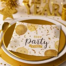 Serviete papirnate, Party, 33x33cm, sort.
