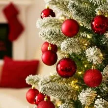 Krogle božične, rdeče, set 70/1, PP, različnih velikosti