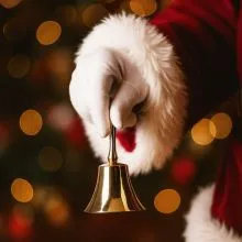 Zvonec, zlat, aluminij, 11cm, sort.