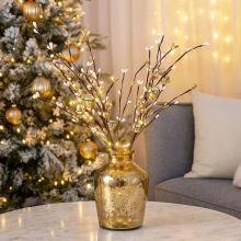 Omelo božično, kovina, PVC, 4x4x23cm