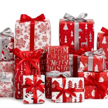 Papir za zavijanje v roli, božični motiv, 70x200cm